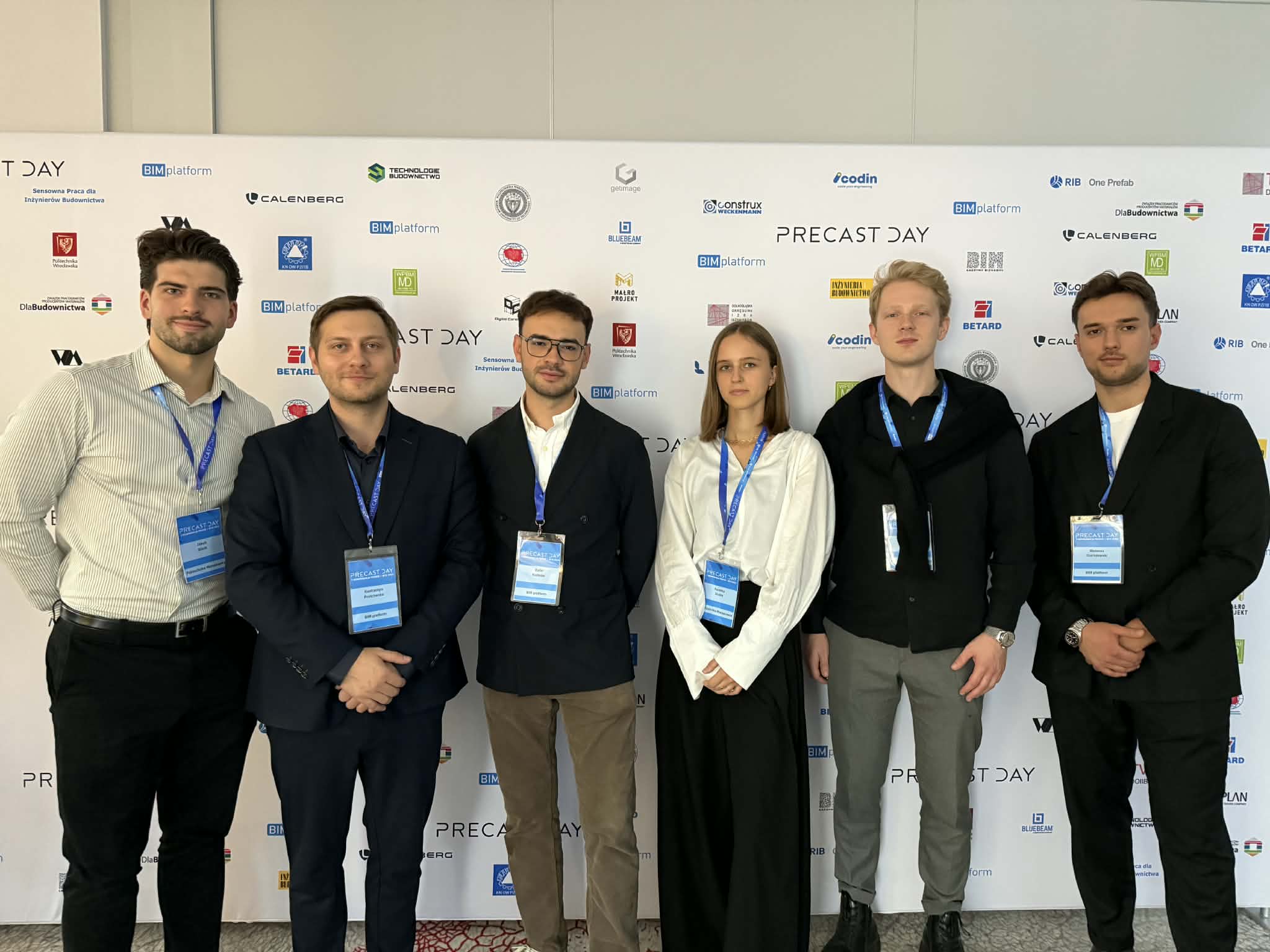 Członkowie koła naukowego Digital Construction na Precast Day